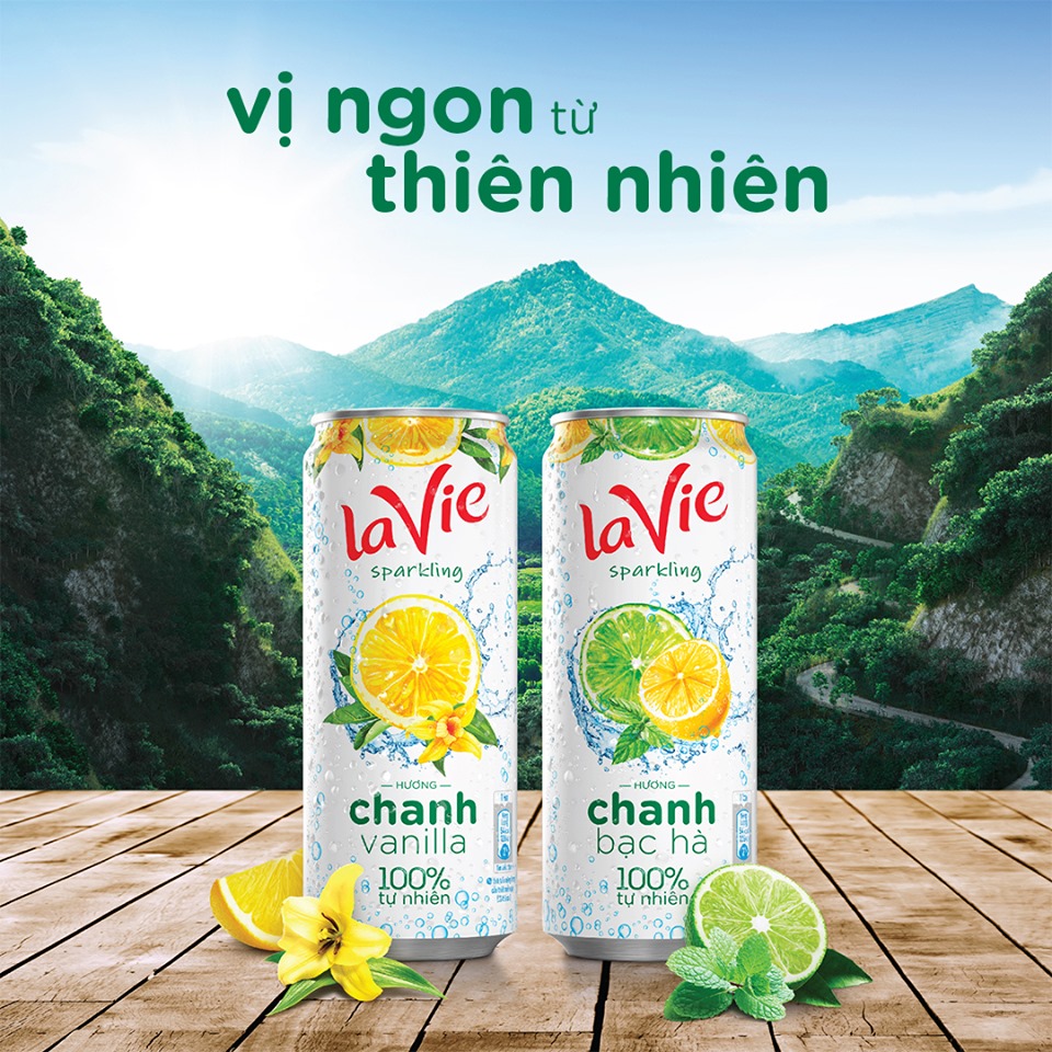 Lavie- La Vie Sparkling - Nước Uống Có Ga Hương Trái Cây. - iWATER, ĐẠI LÝ  GIAO NƯỚC UỐNG TP.HCM (028) 7309 9799