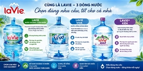 Cùng là LaVie nhưng vì sao có 3 dòng nước khác nhau?