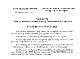 Danh sách đơn vị hành chính cấp phường, xã tỉnh Đắk Lắk (Cập nhật tháng 6/2025)