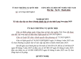 Danh sách đơn vị hành chính cấp phường, xã tỉnh Lạng Sơn (Cập nhật tháng 6/2025)
