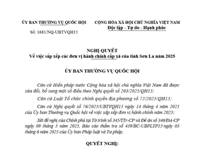 Danh sách đơn vị hành chính cấp phường, xã tỉnh Sơn La (Cập nhật tháng 6/2025)