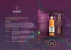 Glenfiddich 15 Year Old là một lựa chọn quà tặng lý tưởng cho đối tác trong dịp Tết