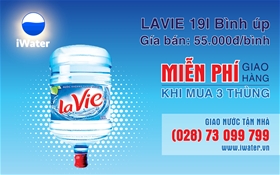 Bảng giá giao nước LaVie bình 19L giao hàng tận nhà khách hàng thuộc 24 quận huyện TP.HCM