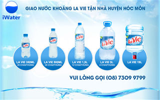 Đại lý nước khoáng LaVie huyện Hóc Môn, điện thoại (028) 7309 9799
