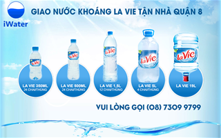 Đại lý nước khoáng LaVie quận 8, điện thoại (08) 7309 9799