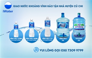 Đại lý nước khoáng Vĩnh Hảo Huyện Củ Chi, điện thoại (08) 7309 9799