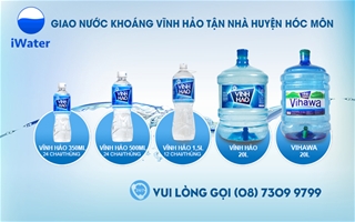 Đại lý nước khoáng Vĩnh Hảo huyện Hóc Môn, điện thoại (08) 7309 9799