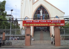 Nhà thờ Giáo xứ Tân Sa Châu, Giáo Hạt Chí Hòa: 387 Lê Văn Sỹ, Phường 2, Tân Bình, Thành phố Hồ Chí Minh