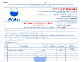 iWater – Dịch vụ cung cấp nước uống cho công ty có xuất hóa đơn VAT đầy đủ