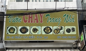 Quán Vườn Chay Trang Nhã: 30 Trần Văn Kiểu, Phường 10, Quận 6