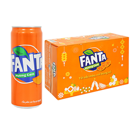 Nước Fanta hương cam lon 330ml