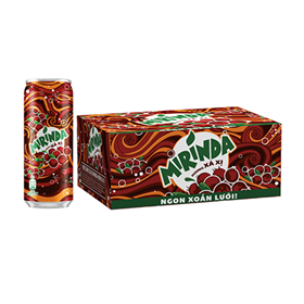 Nước ngọt Mirinda Xá Xị lon 330ml