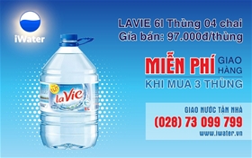Bảng giá giao nước LaVie bình 6 lít giao hàng tận nhà khách hàng thuộc 24 quận huyện TP.HCM